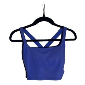 HeyNuts Longline Tank w/ Built in Bra - Blue, Size XS